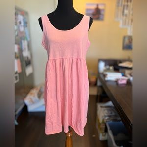 True Vintage Shirt Dress Factory Tie dye Peach